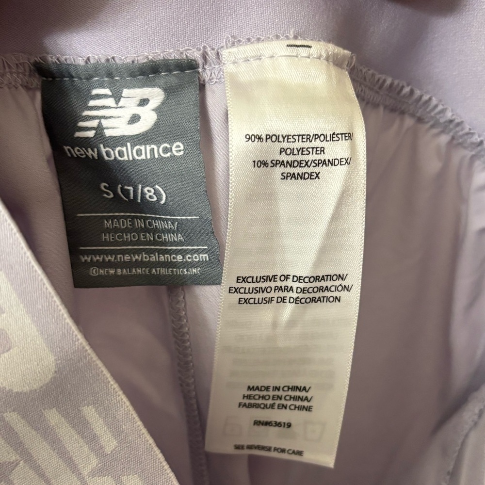 Girl's New Balance Light Purple Joggers - Picture 3 of 3